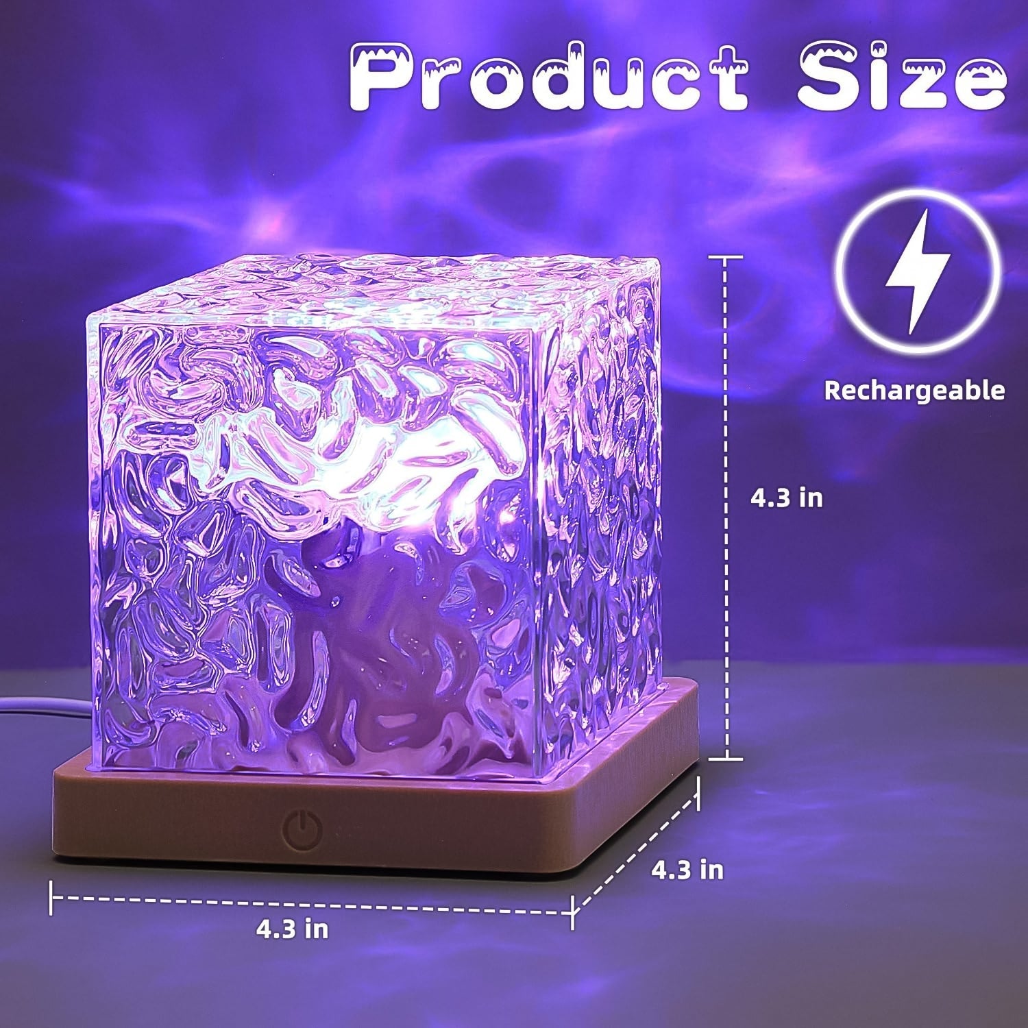 Ocean Wave Projector Lamp, 3D Water Wave LED Night Light, Water Ripple Night Lamp With Remote Ocean Wave Projector Lamp, 3D Water Wave LED Night Light, Water Ripple Night Lamp With Remote
